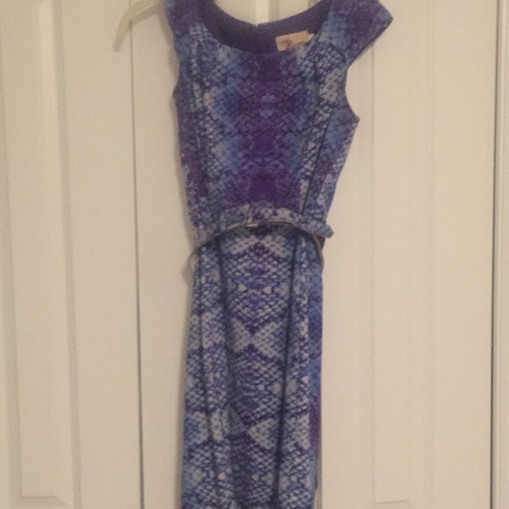 Purple leopard snake dress